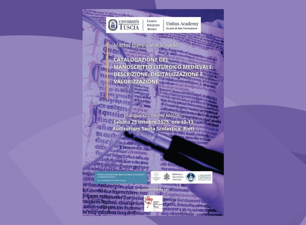 Inaugurazione del Master in Catalogazione del Manoscritto Liturgico Medievale