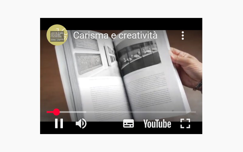 Presentazione volume “Carisma e Creatività” alla rassegna “Ascoltare, Leggere, Crescere”