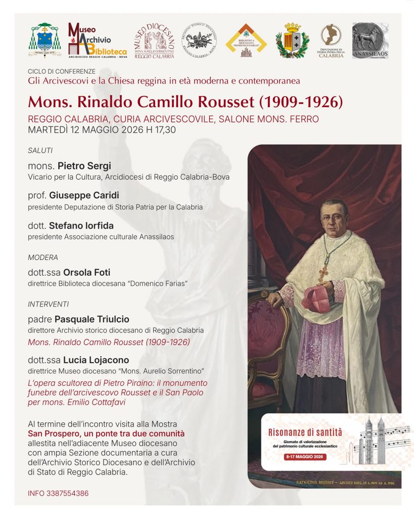 Mons. Rinaldo Camillo Rousset, arcivescovo di Reggio Calabria dal 1909 al 1926