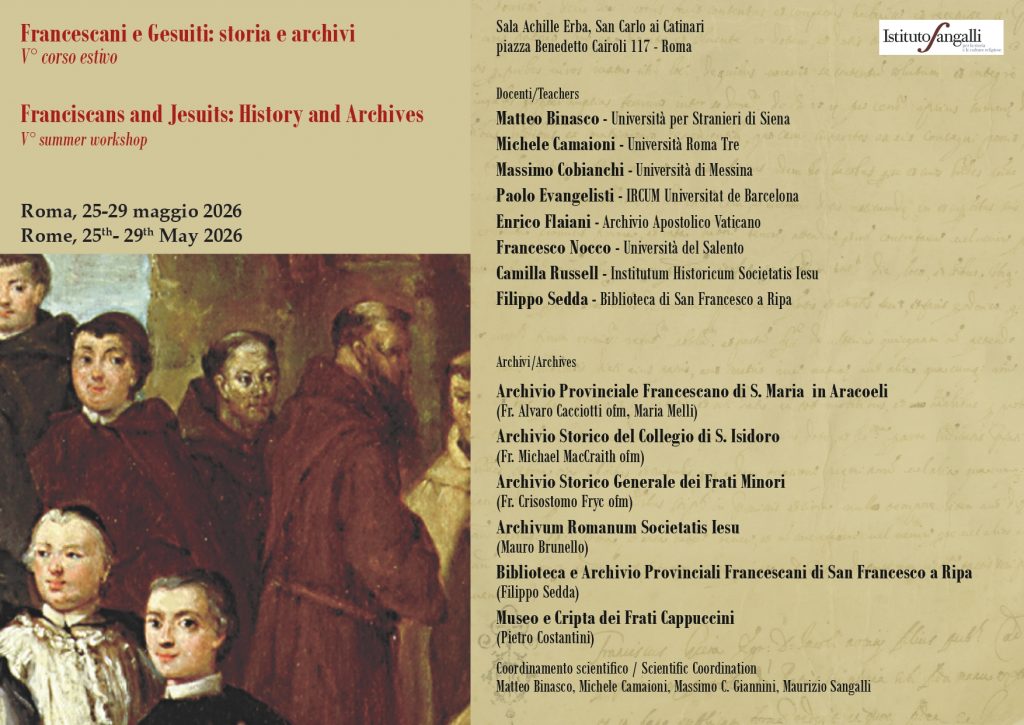 Francescani e Gesuiti: storia e archivi